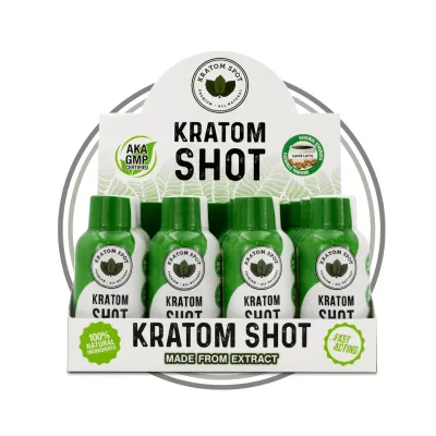 Caffe Latte Flavored Kratom Shot 12 Pack | Kratom Spot