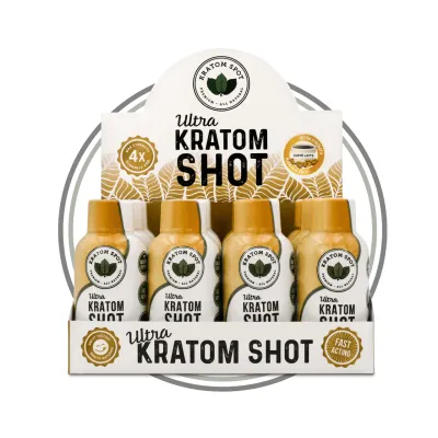 Ultra Strength Caffe Latte Kratom Shot 12 Pack | Kratom Spot